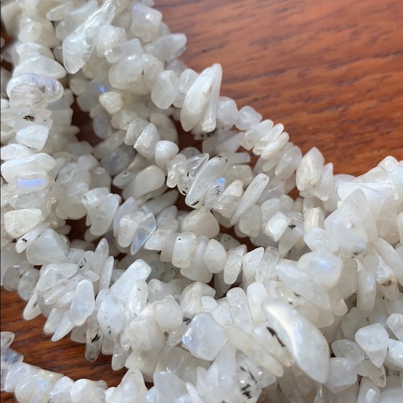 Moonstone multi strand necklace - Picture 2 of 3